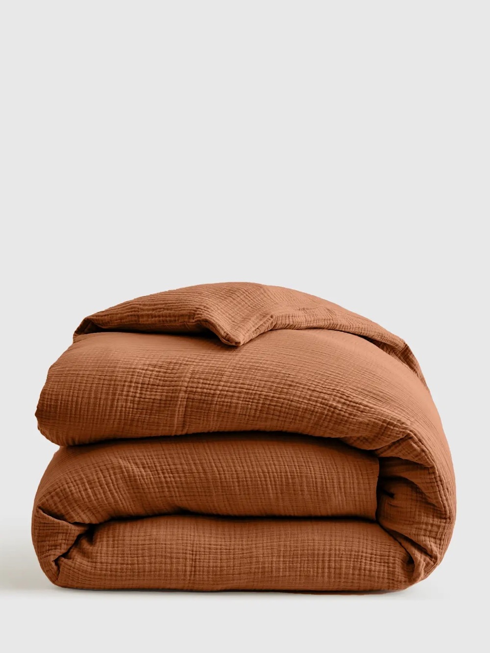 NWOT Quince Organic Airy Cotton Gauze Duvet Only In Terracotta -Fulll/Queen